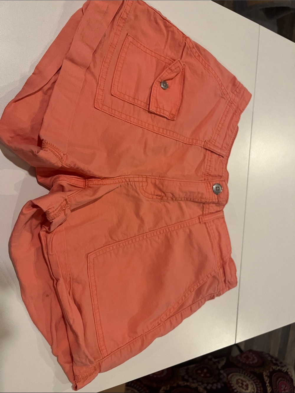 Time and Tru Coral Utility Cargo Shorts